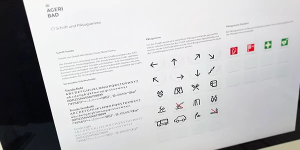 32 ba gestaltungskonzept schriften piktos