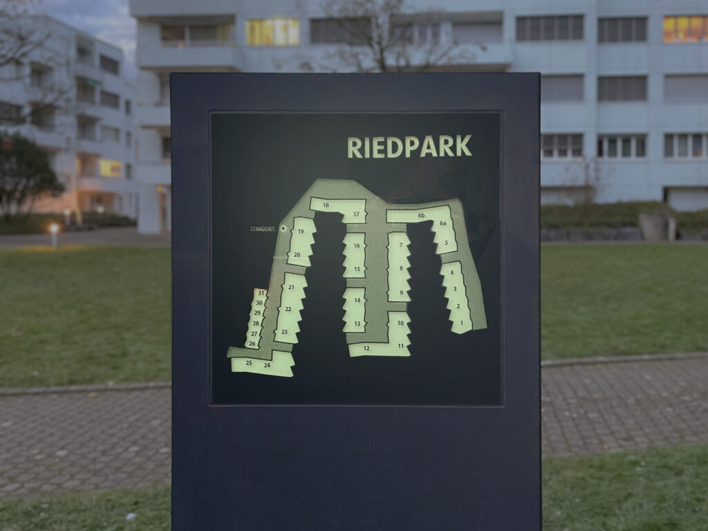 Signaletik & Beschriftung Riedpark