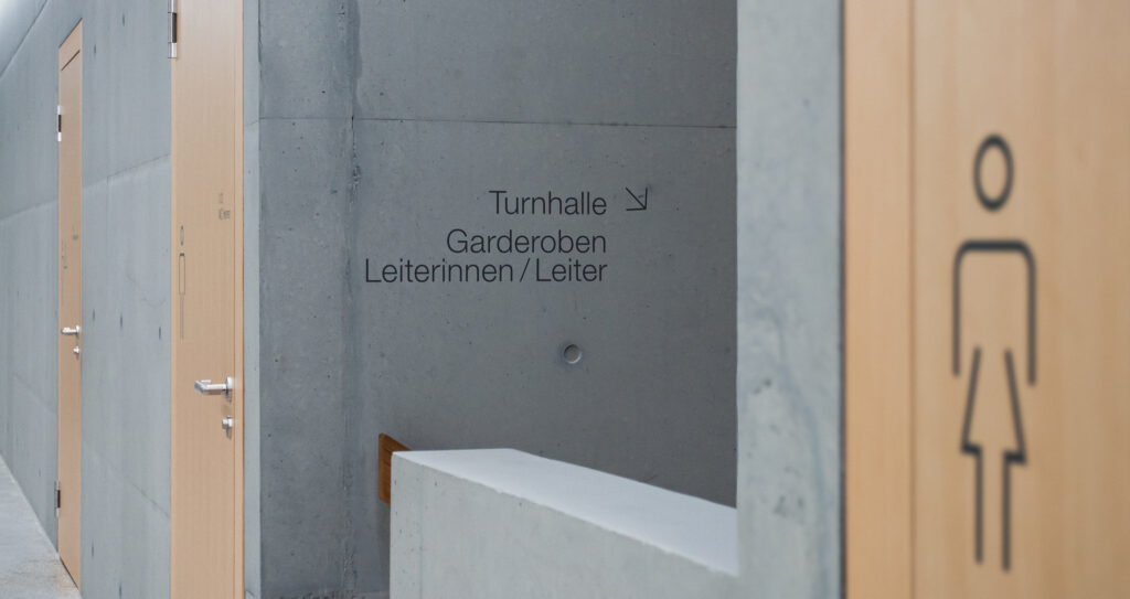 Signaletik Schulhaus Acher Mitte, UnterÃ¤geri